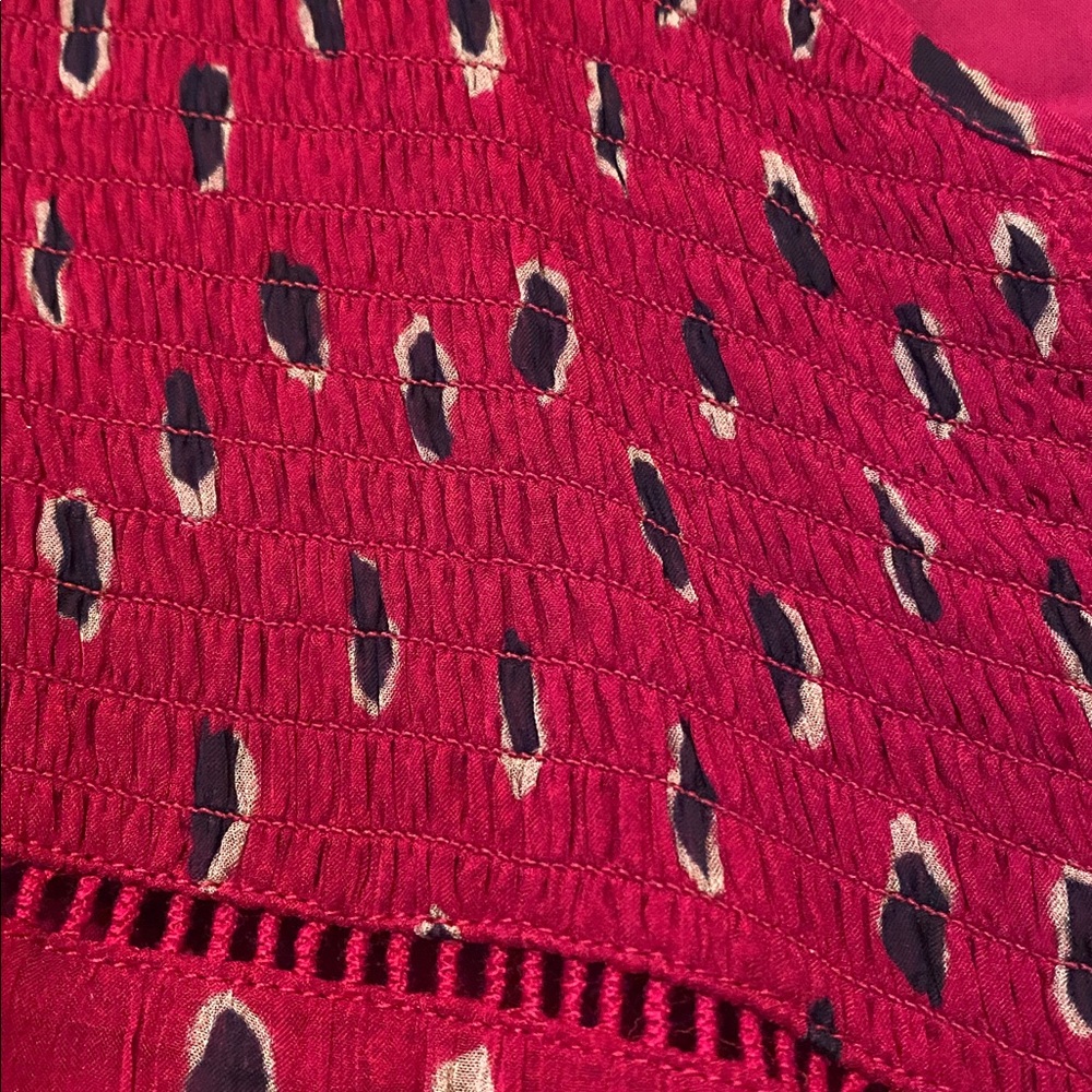 Red Patterned Dress - Picture 2 of 8